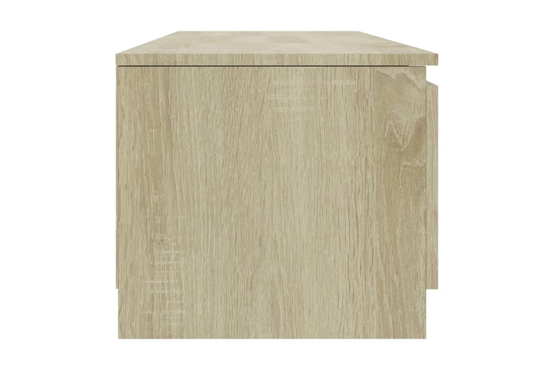 TV-benk sonoma eik 140x40x35,5 cm sponplate - Brun - Møbler - Mediamøbel & tv møbel - TV-benk & mediabenk