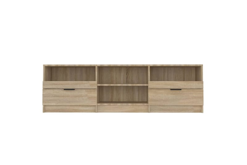 TV-benk sonoma eik 150x33,5x45 cm konstruert tre - Brun - Møbler - Mediamøbel & tv møbel - TV-benk & mediabenk