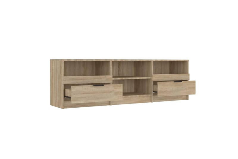 TV-benk sonoma eik 150x33,5x45 cm konstruert tre - Brun - TV-benk & mediabenk