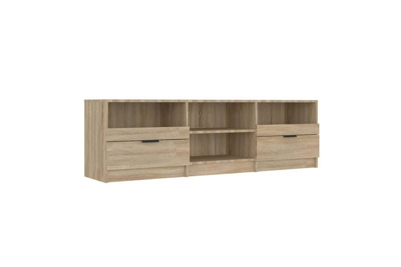 TV-benk sonoma eik 150x33,5x45 cm konstruert tre - Brun - Møbler - Mediamøbel & tv møbel - TV-benk & mediabenk