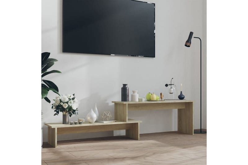 TV-benk sonoma eik 180x30x43 cm sponplate - Brun - TV-benk & mediabenk