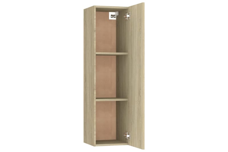 TV-benk sonoma eik 30,5x30x110 cm sponplate - Brun - Møbler - Mediamøbel & tv møbel - TV-benk & mediabenk