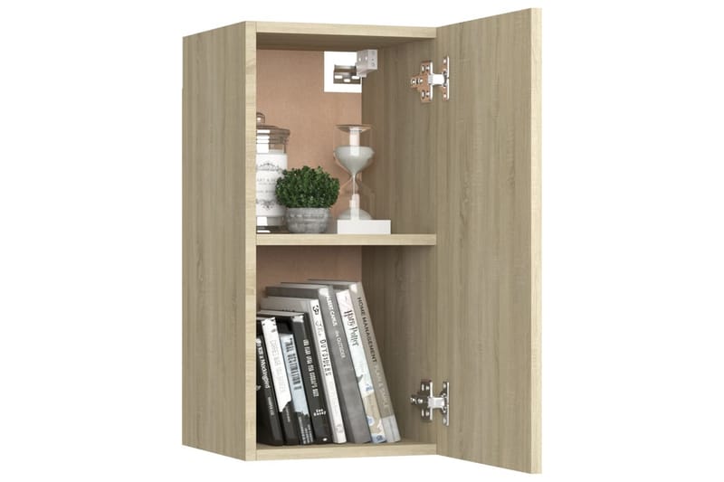 TV-benk sonoma eik 30,5x30x60 cm sponplate - Brun - Møbler - Mediamøbel & tv møbel - TV-benk & mediabenk