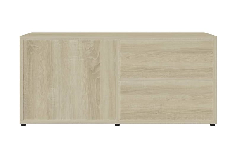 TV-benk sonoma eik 80x34x36 cm sponplate - Brun - Møbler - Mediamøbel & tv møbel - TV-benk & mediabenk
