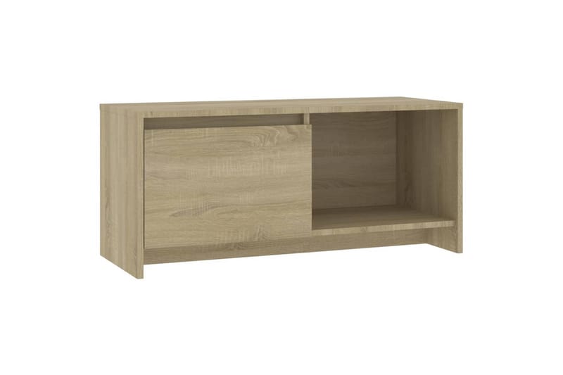 TV-benk sonoma eik 90x35x40 cm sponplate - Beige - Møbler - Mediamøbel & tv møbel - TV-benk & mediabenk