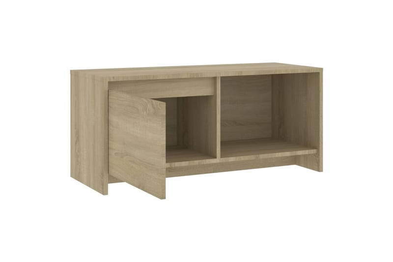 TV-benk sonoma eik 90x35x40 cm sponplate - Beige - Møbler - Mediamøbel & tv møbel - TV-benk & mediabenk