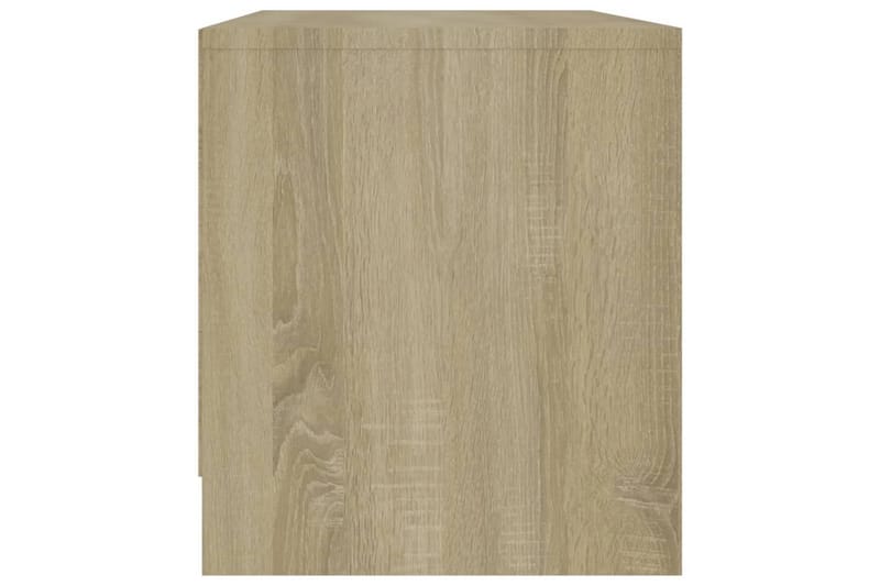 TV-benk sonoma eik 90x35x40 cm sponplate - Beige - Møbler - Mediamøbel & tv møbel - TV-benk & mediabenk