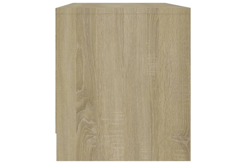 TV-benk sonoma eik 90x35x40 cm sponplate - Beige - TV-benk & mediabenk