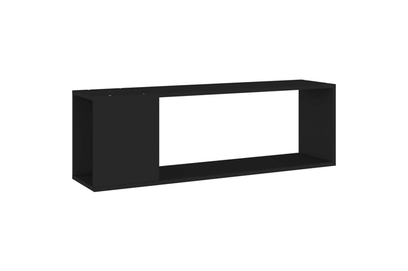 TV-benk svart 100x24x32 cm sponplate - Svart - TV-benk & mediabenk