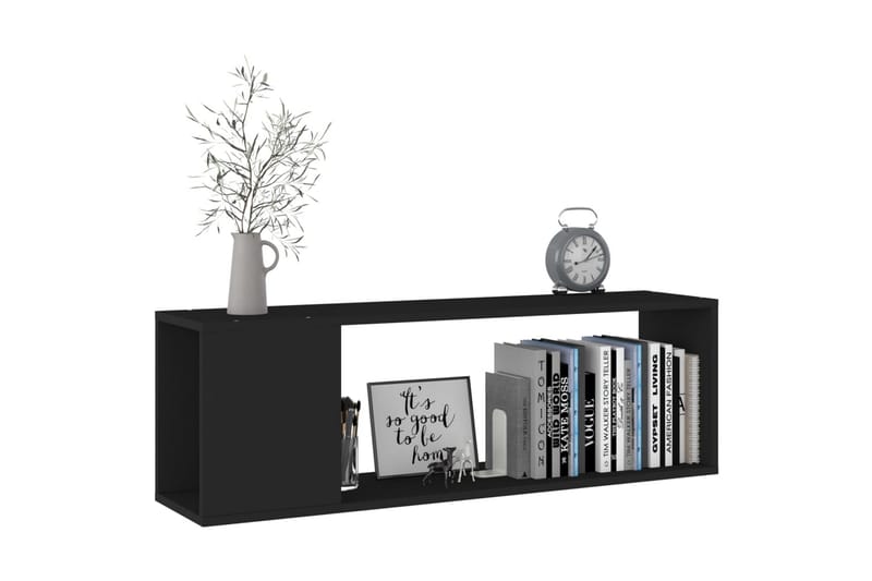 TV-benk svart 100x24x32 cm sponplate - Svart - Møbler - Mediamøbel & tv møbel - TV-benk & mediabenk