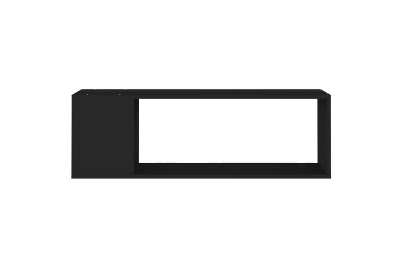 TV-benk svart 100x24x32 cm sponplate - Svart - TV-benk & mediabenk