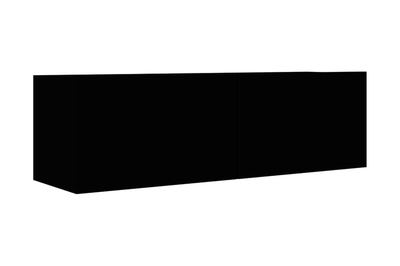 TV-benk svart 100x30x30 cm sponplate - Møbler - Mediamøbel & tv møbel - TV-benk & mediabenk