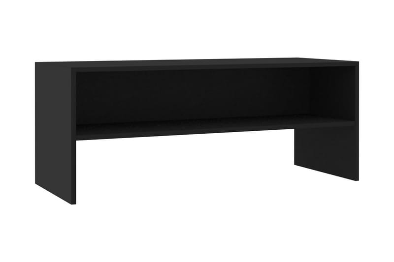 TV-benk svart 100x40x40 cm sponplate - Svart - Møbler - Mediamøbel & tv møbel - TV-benk & mediabenk