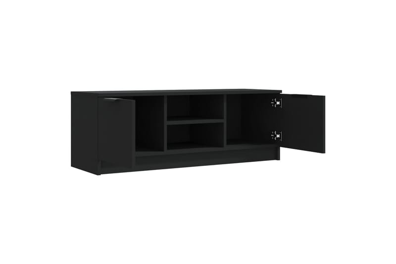 TV-benk svart 102x35x36,5 cm konstruert tre - Svart - Møbler - Mediamøbel & tv møbel - TV-benk & mediabenk
