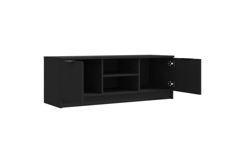 TV-benk svart 102x35x36,5 cm konstruert tre - Svart - TV-benk & mediabenk