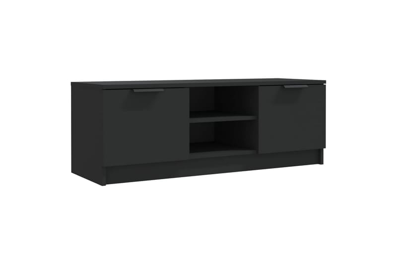 TV-benk svart 102x35x36,5 cm konstruert tre - Svart - Møbler - Mediamøbel & tv møbel - TV-benk & mediabenk
