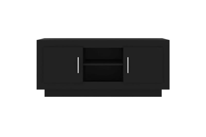 TV-benk svart 102x35x45 cm konstruert tre - Svart - TV-benk & mediabenk