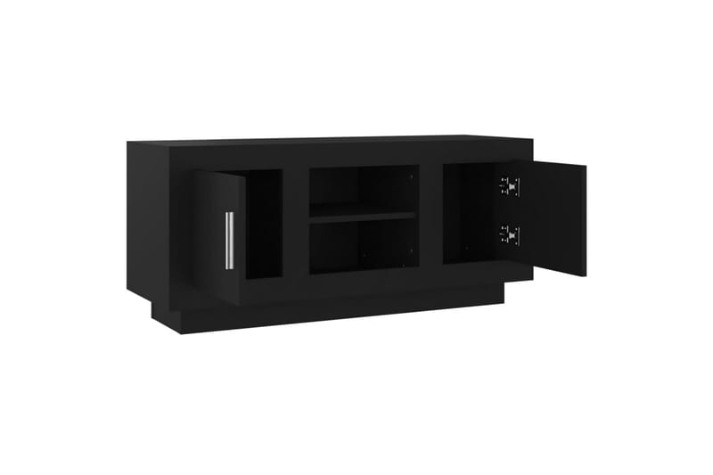TV-benk svart 102x35x45 cm konstruert tre - Svart - TV-benk & mediabenk