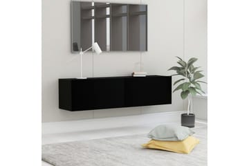 TV-benk svart 120x30x30 cm sponplate - Møbler - Mediamøbel & tv møbel - TV-benk & mediabenk