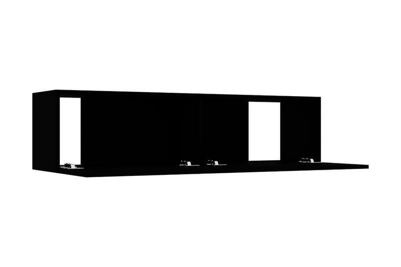 TV-benk svart 120x30x30 cm sponplate - Møbler - Mediamøbel & tv møbel - TV-benk & mediabenk