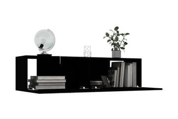 TV-benk svart 120x30x30 cm sponplate - Møbler - Mediamøbel & tv møbel - TV-benk & mediabenk