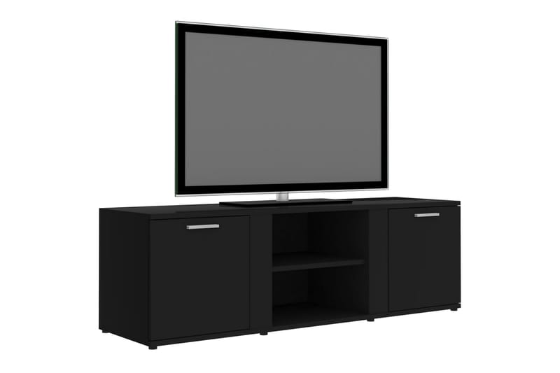 TV-benk svart 120x34x37 cm sponplate - Svart - Møbler - Mediamøbel & tv møbel - TV-benk & mediabenk
