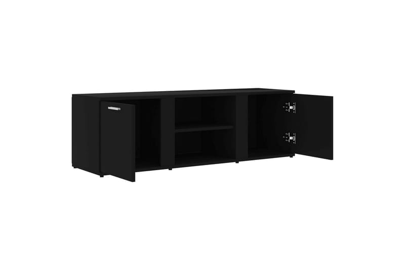 TV-benk svart 120x34x37 cm sponplate - Svart - Møbler - Mediamøbel & tv møbel - TV-benk & mediabenk