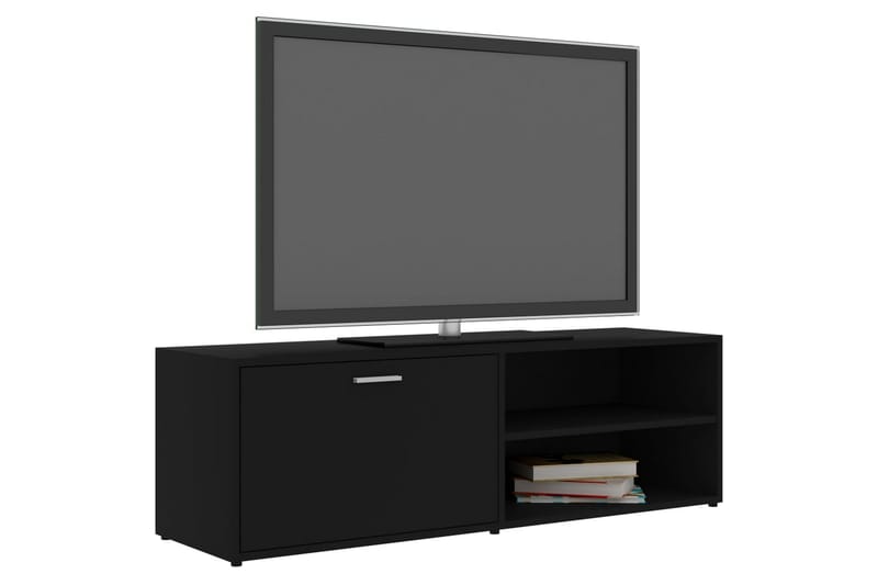 TV-benk svart 120x34x37 cm sponplate - Svart - Møbler - Mediamøbel & tv møbel - TV-benk & mediabenk