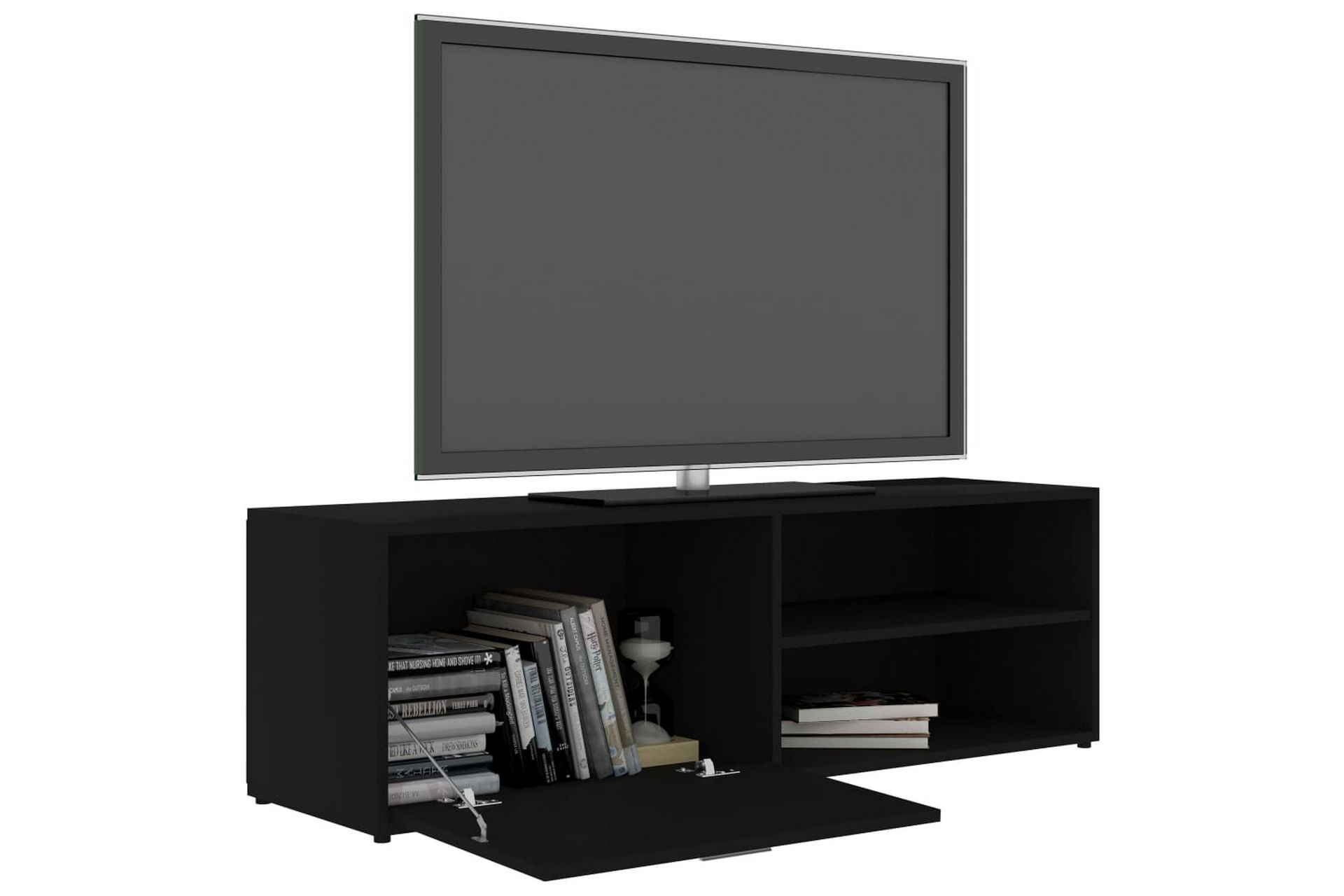 TV-benk svart 120x34x37 cm sponplate - Svart - Møbler - Mediamøbel & tv møbel - TV-benk & mediabenk