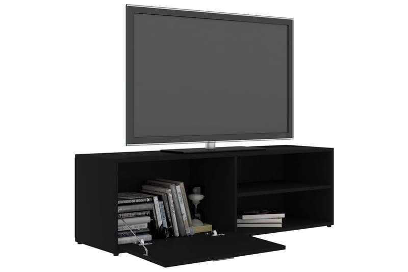 TV-benk svart 120x34x37 cm sponplate - Svart - Møbler - Mediamøbel & tv møbel - TV-benk & mediabenk