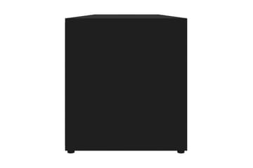TV-benk svart 120x34x37 cm sponplate - Svart - Møbler - Mediamøbel & tv møbel - TV-benk & mediabenk