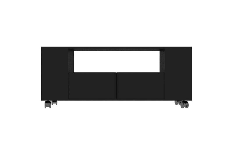 TV-benk svart 120x35x43 cm sponplate - Svart - TV-benk & mediabenk