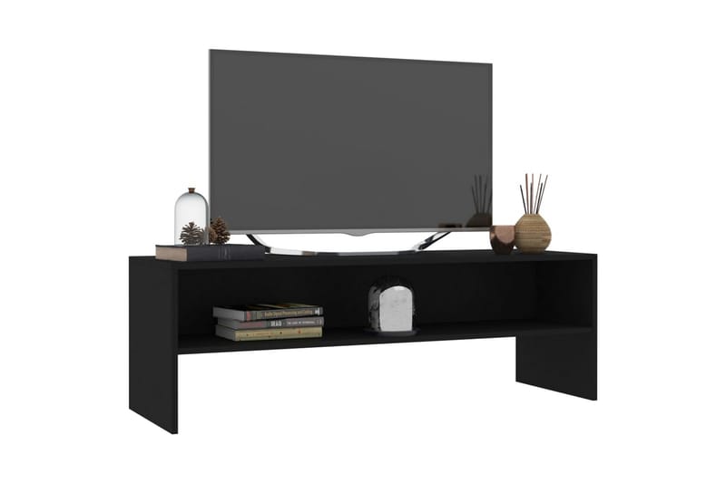 TV-benk svart 120x40x40 cm sponplate - Svart - Møbler - Mediamøbel & tv møbel - TV-benk & mediabenk