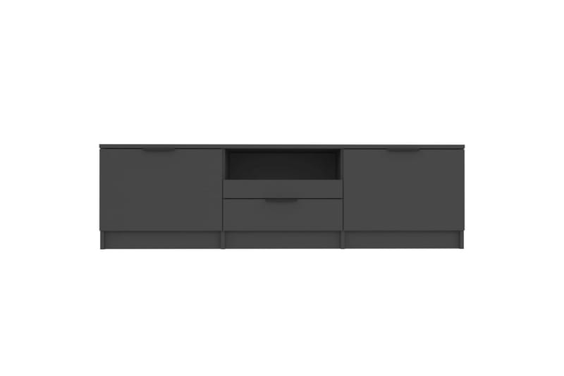 TV-benk svart 140x35x40 cm konstruert tre - Svart - Møbler - Mediamøbel & tv møbel - TV-benk & mediabenk