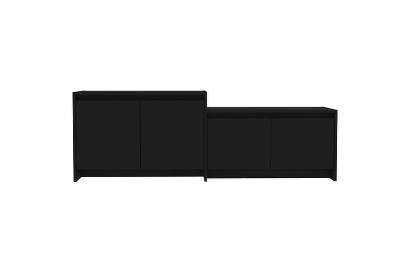 TV-benk svart 146,5x35x50 cm sponplate - Svart - TV-benk & mediabenk