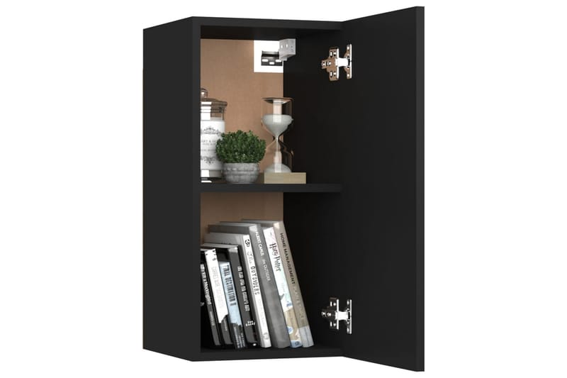 TV-benk svart 30,5x30x60 cm sponplate - Svart - Møbler - Mediamøbel & tv møbel - TV-benk & mediabenk