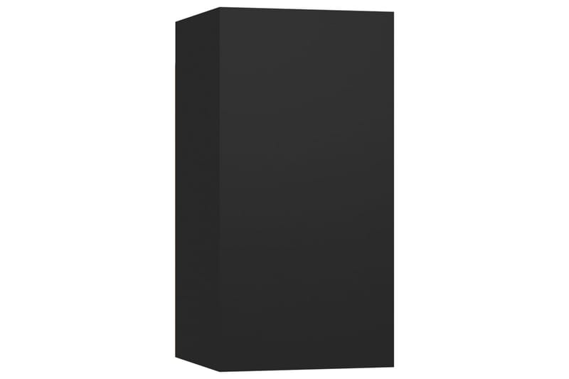 TV-benk svart 30,5x30x60 cm sponplate - Svart - TV-benk & mediabenk