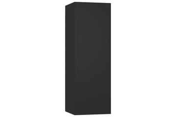 TV-benk svart 30,5x30x90 cm sponplate - Svart - Møbler - Mediamøbel & tv møbel - TV-benk & mediabenk