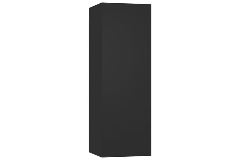 TV-benk svart 30,5x30x90 cm sponplate - Svart - TV-benk & mediabenk