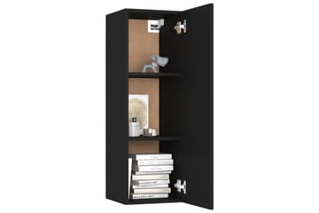 TV-benk svart 30,5x30x90 cm sponplate - Svart - Møbler - Mediamøbel & tv møbel - TV-benk & mediabenk