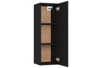 TV-benk svart 30,5x30x90 cm sponplate - Svart - Møbler - Mediamøbel & tv møbel - TV-benk & mediabenk