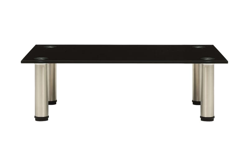 TV-benk svart 60x35x17 cm herdet glass - Svart - Møbler - Mediamøbel & tv møbel - TV-benk & mediabenk