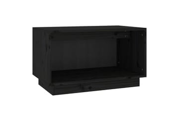 TV-benk svart 60x35x35 cm heltre furu - Svart - Møbler - Mediamøbel & tv møbel - TV-benk & mediabenk