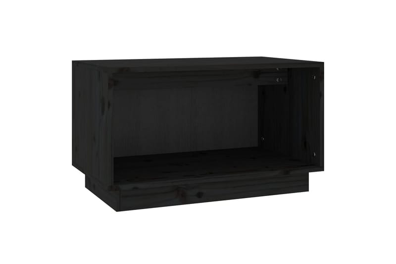 TV-benk svart 60x35x35 cm heltre furu - Svart - Møbler - Mediamøbel & tv møbel - TV-benk & mediabenk