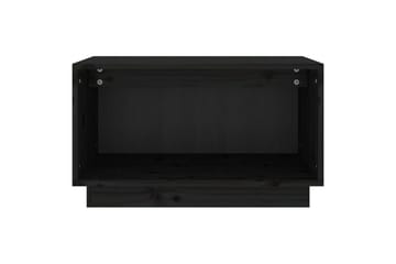 TV-benk svart 60x35x35 cm heltre furu - Svart - Møbler - Mediamøbel & tv møbel - TV-benk & mediabenk