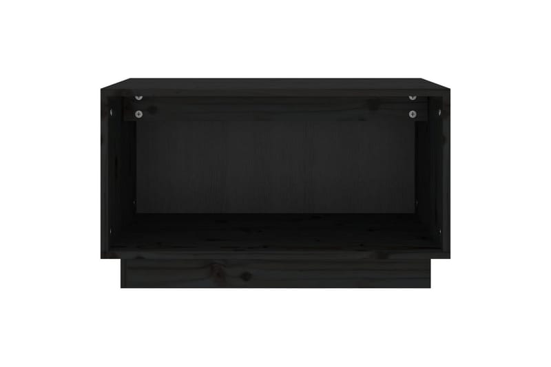 TV-benk svart 60x35x35 cm heltre furu - Svart - Møbler - Mediamøbel & tv møbel - TV-benk & mediabenk