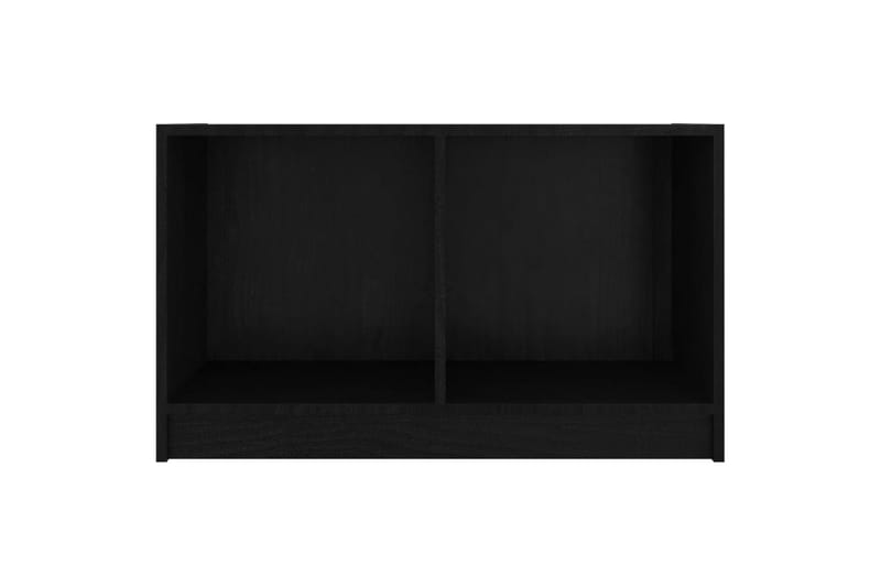 TV-benk svart 70x33x42 cm heltre furu - Svart - Møbler - Mediamøbel & tv møbel - TV-benk & mediabenk