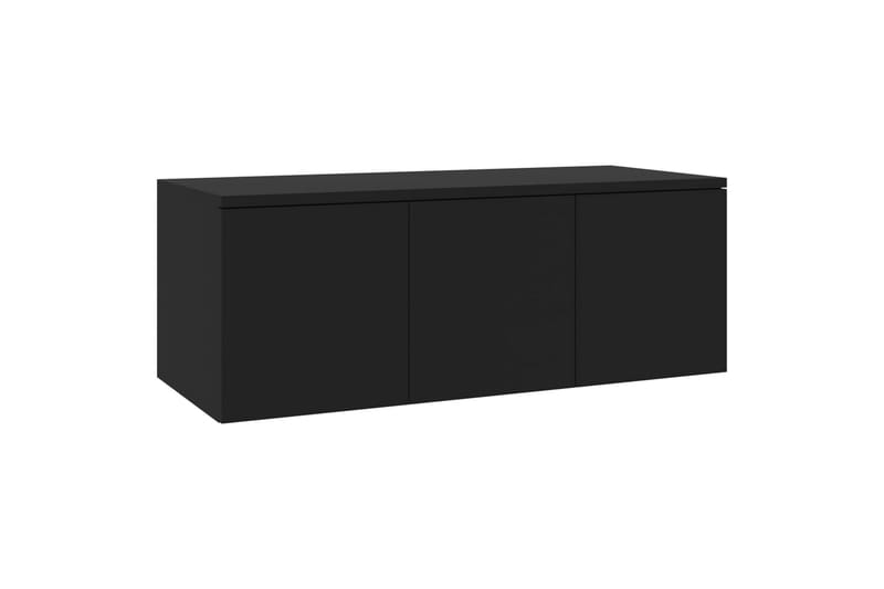 TV-benk svart 80x34x30 cm sponplate - Møbler - Mediamøbel & tv møbel - TV-benk & mediabenk