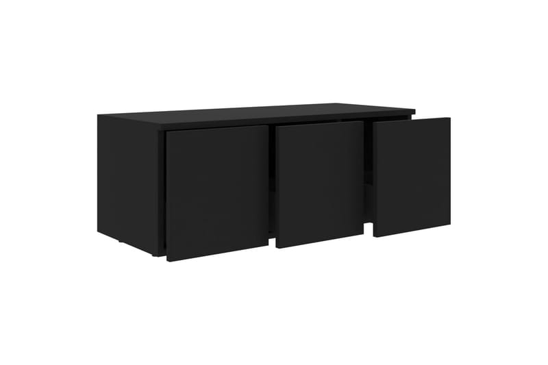 TV-benk svart 80x34x30 cm sponplate - Møbler - Mediamøbel & tv møbel - TV-benk & mediabenk