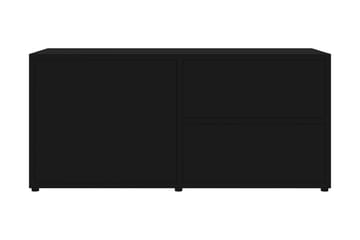 TV-benk svart 80x34x36 cm sponplate - Svart - Møbler - Mediamøbel & tv møbel - TV-benk & mediabenk